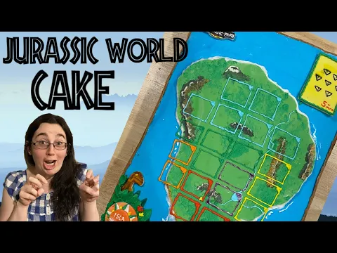 How To Make A Jurassic World Game Board Cake |Board Game Bakes