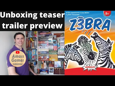 Z3BRA take that card game unboxing teaser trailer preview overview AmassGames Amigo grid zebra cards