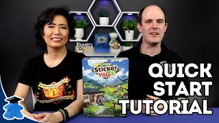 Cozy Stickerville - Official Quick Start Tutorial. Play the Coziest Board Game in 10 Minutes
