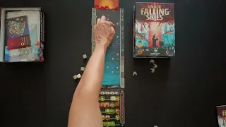 How to setup play, solo play through and review by AmassGames for Under Falling Skies