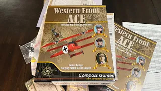 Award Winning Western Front Ace: The Great War in the Air, 1916-1918 (Compass Games) - Unbox + Movie