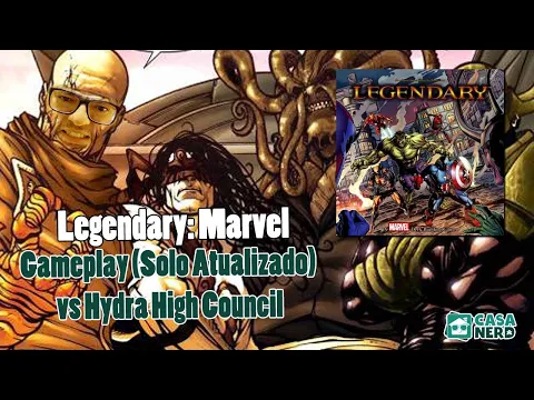Legendary: A Marvel Deckbuilding Game - Gameplay (Solo Atualizado) vs Hydra High Council