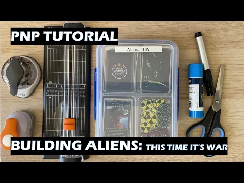 Print and Play PNP Tutorial - Building Aliens card game