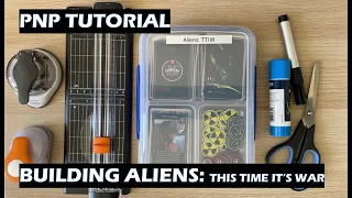 Print and Play PNP Tutorial - Building Aliens card game