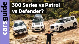 Land Cruiser 300 Series vs Patrol vs Defender 2022 comparison review: Off-road, towing, on-road!