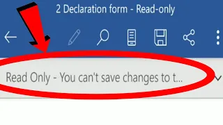 Ms Word Android || Read Only - You Can't Save Changes to This File