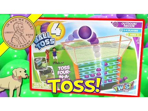 How To Play The Game Ball Toss-4, Toss Four-In-A-Row Outdoor Or Indoor Family Game