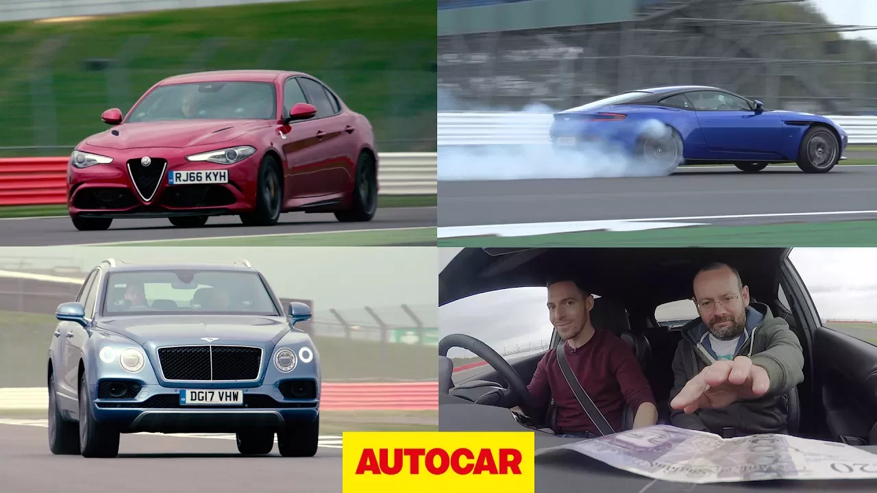 Was Carroll Shelby a fibber? The '$100 bill game' in Aston DB11, Giulia QV and more | Autocar