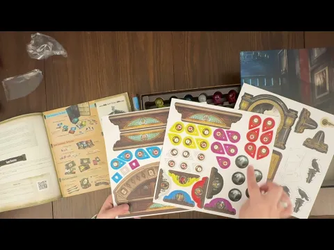 Mysterium Board Game - Unboxing and Reboxing - With Clock Assembly