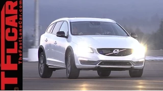 2015 Volvo V60 Cross Country Drifting on Ice: Yes, we Burnout on Ice!