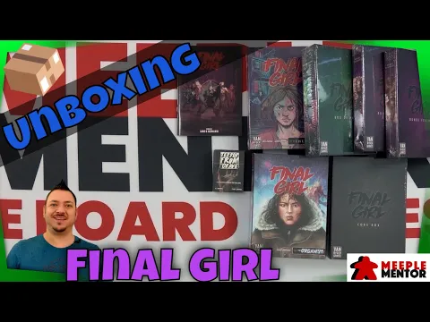 Meeple Mentor Unboxes Final Girl Kickstarter board game