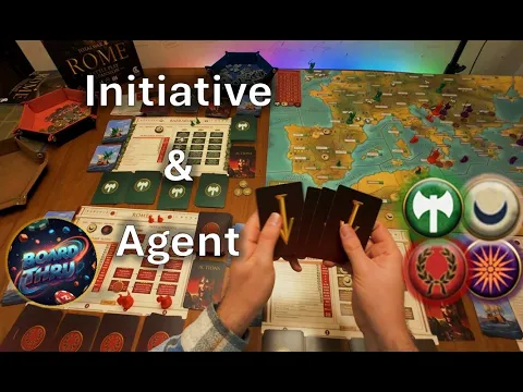 Rome Total War: The Board Game - Campaign - Playthrough - Part 9 - Turn 2 - Initiative & Agent