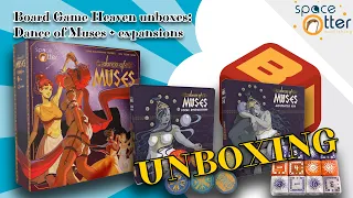 Board Game Heaven Unboxing 238: Dance of Muses + expansions (Space Otter Games)