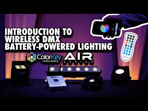 Product video thumbnail for ColorKey AirHub DMX Battery-Powered W-DMX Transceiver