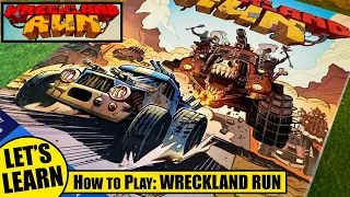 Let's Learn How to Play WRECKLAND RUN the Board Game - Chapter 1 vs Big Fossil