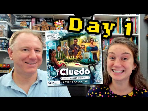 Cluedo/Clue Advent Calendar Day 1 - Secrets Under Snowfall