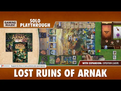 Lost Ruins of Arnak - Solo Playthrough with expansion