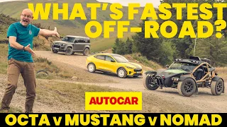 Off-road time trial: New V8 Defender Octa meets buggy and 4x4 EV