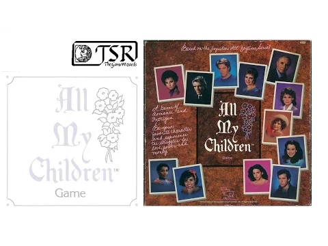 Game Geeks #4116 All My Children a classic TSR Game