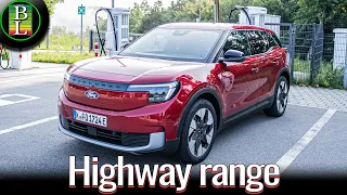 Ford Explorer Extended Range AWD (79kWh) - 130 km/h (81mph) range test