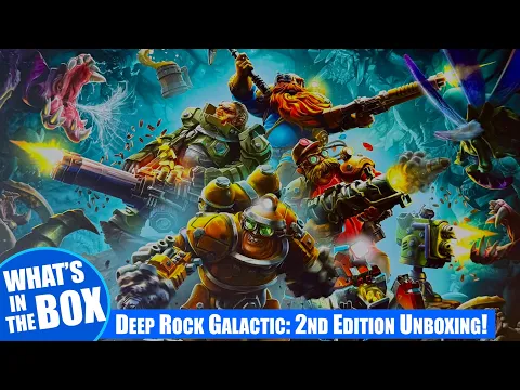 DEEP ROCK GALACTIC Board Game Deluxe 2nd Edition Unboxing Danger. Darkness. Dwarves