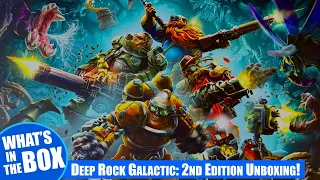 DEEP ROCK GALACTIC Board Game Deluxe 2nd Edition Unboxing Danger. Darkness. Dwarves