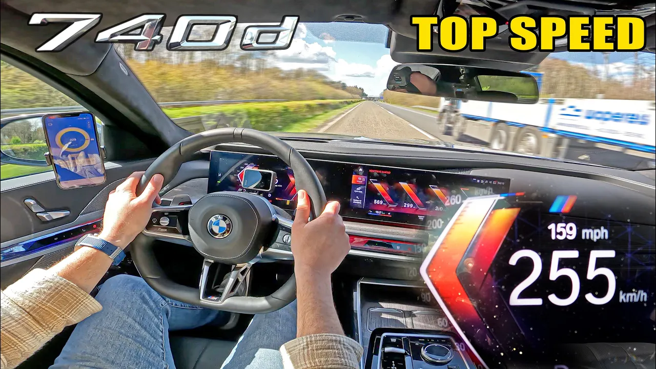 WANT RANGE? GO DIESEL!! 1200KM+ in 4 min // BMW 740d G70 on AUTOBAHN