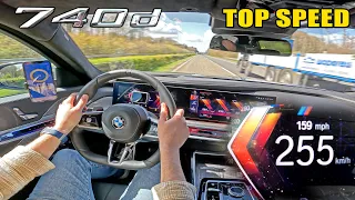 WANT RANGE? GO DIESEL!! 1200KM+ in 4 min // BMW 740d G70 on AUTOBAHN