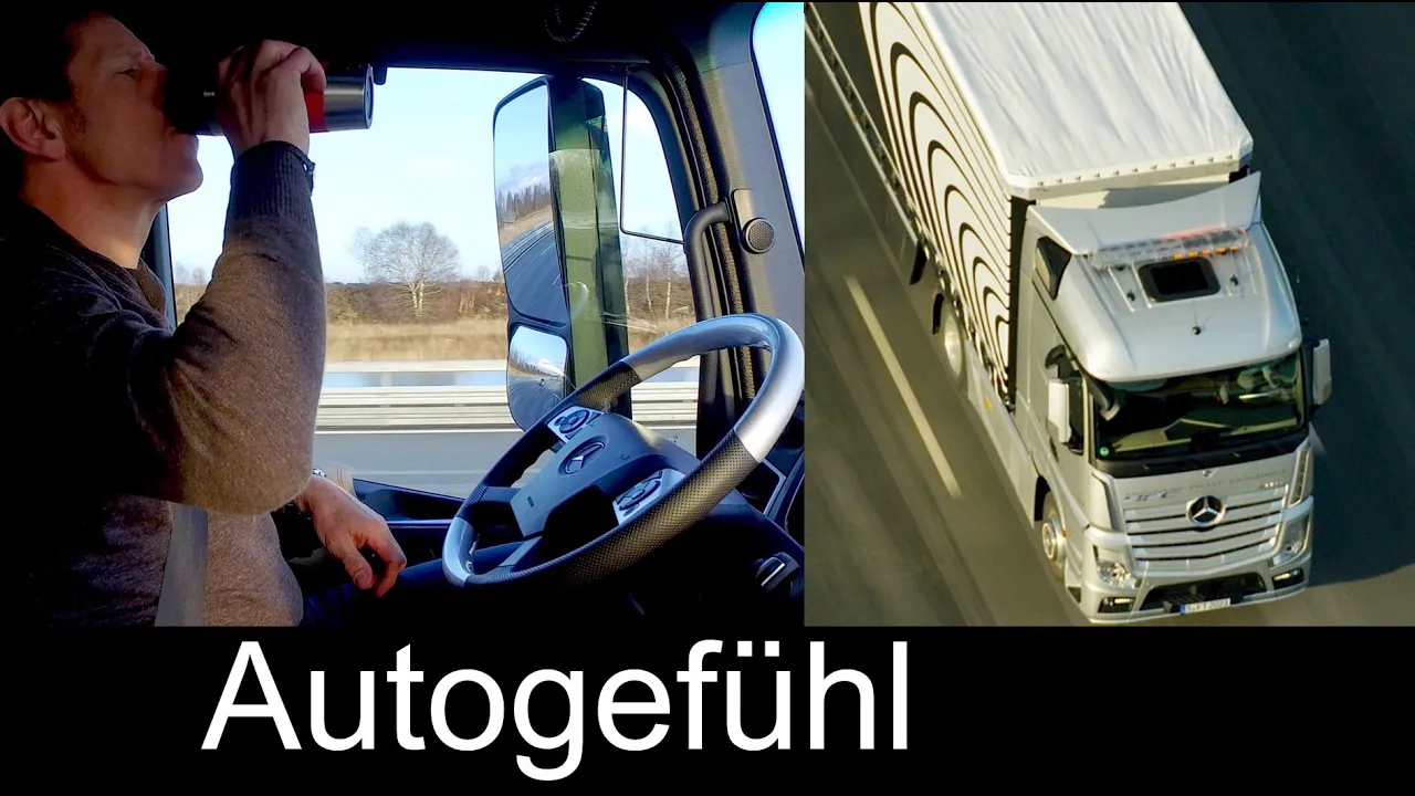Daimler connected trucks highway pilot for autonomous platoon driving - Mercedes campus connectivity