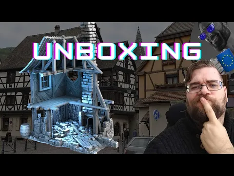 Unboxing 3 storey Medieval Town building - Half Timbered house ruin usable from Medieval to WW2