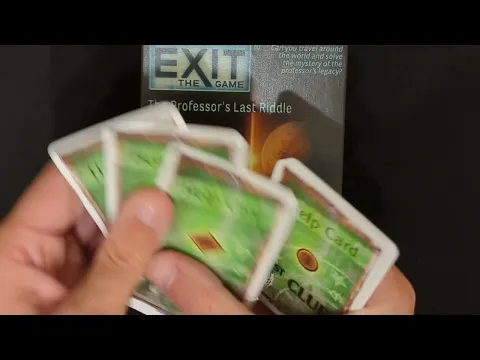 Exit the Game: The Professor's Last Riddle #review AmassGames #escaperoom #boardgame #tabletop #4k