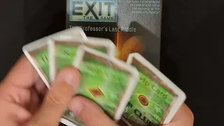 Exit the Game: The Professor's Last Riddle #review AmassGames #escaperoom #boardgame #tabletop #4k