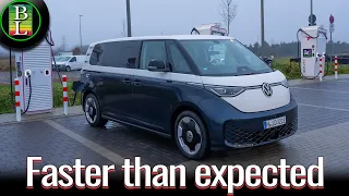 VW ID. Buzz LWB RWD Long Distance Test ❄️🚐 | 600 km Trip, Charging Stops & Real Consumption