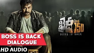 Boss is Back Dialogue || Khaidi No 150 Dialogues || Chiranjeevi, Kajal Aggarwal