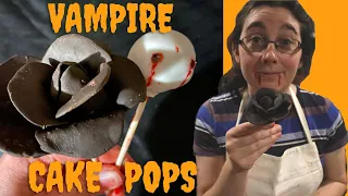 Easy Vampire Cake Pops from Vampire The Masquerade | Board Game Bakes