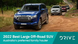 2022 Best Upper Large Off-Road SUV | Everest v MU-X v Pajero Sport v Fortuner | Drive.com.au DCOTY