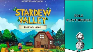 Stardew Valley: The Board Game Solo Playthrough | Farming, Mining & Strategy