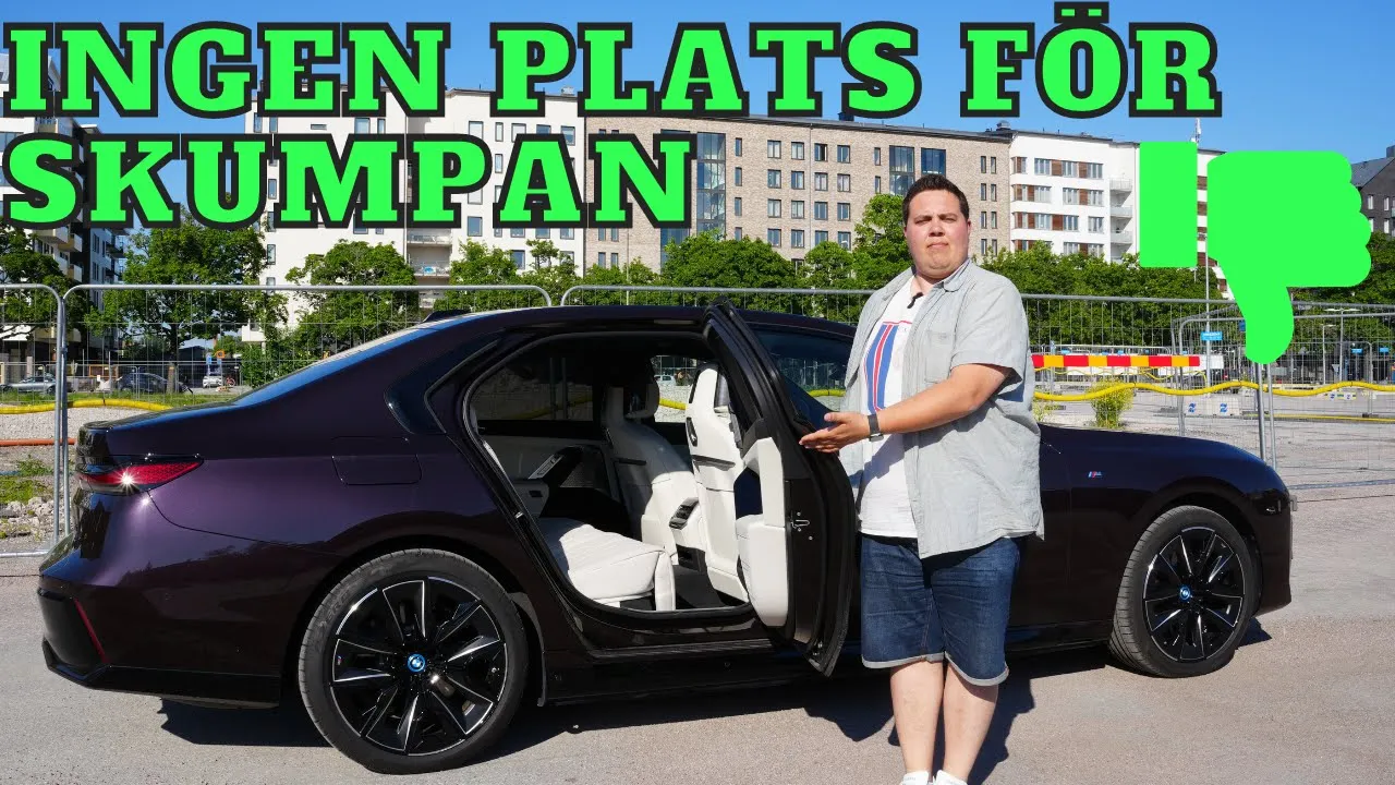 BMW i7 - Klart man ska ha en TV i baksätet | Elbilsmagasinet