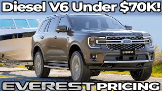 New Ford Everest prices announced! Surprised? (Everest 2022 V6 and four-cyilnder)