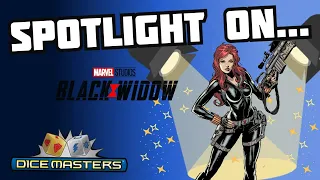 Celebrating Black Widow in Dice Masters