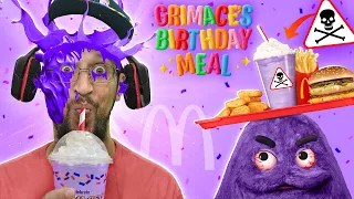 Happy Birthday Grimace Shake (McDonalds meal gone wrong)