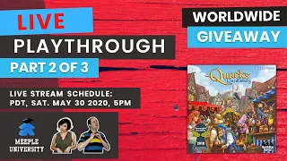 Part 2 of 3 LIVE - The Quacks of the Quedlinburg Board Game - Playthrough + Worldwide Giveaway