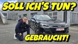 Ich will einen GT! Spontane Probefahrt im gebrauchten Audi e-tron GT. #elektroauto
