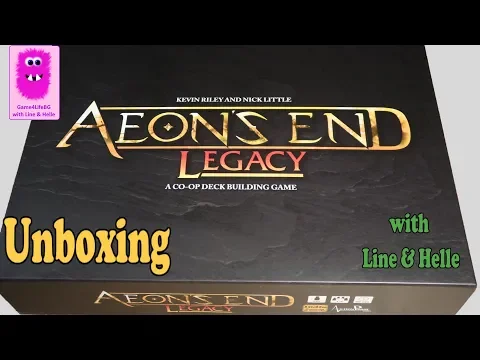 Aeon's End: Legacy Kickstarter Edition Unboxing, No Spoilers (In English, board game, card game)