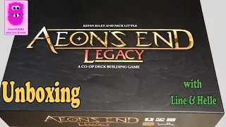 Aeon's End: Legacy Kickstarter Edition Unboxing, No Spoilers (In English, board game, card game)