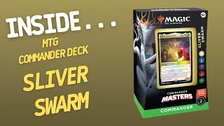 Inside…Commander Masters Deck: SLIVER SWARM Magic The Gathering (4K60fps)