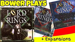 Bower Plays Lord Of The Rings Sauron Expansions + Friends & Foes Expansions *Solo/3 Handed*