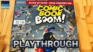 Comic Book Boom! Board Game | Playthrough (2 Players)