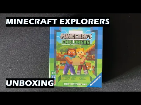 Unboxing Minecraft Explorers card game