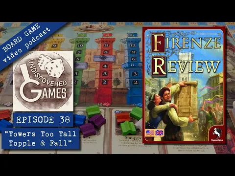 FIRENZE Board Game Review & How To Play (Andreas Steding, 2010) Ep38:“Towers Too Tall Topple & Fall”